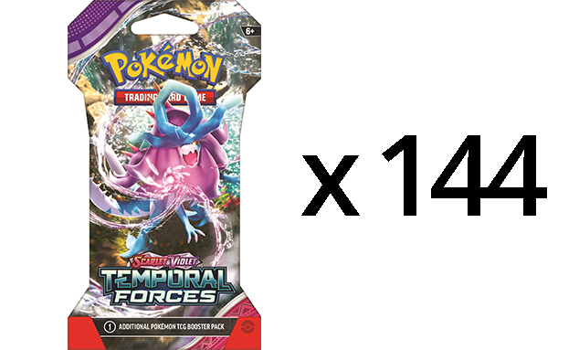 Pokemon SV5 Temporal Forces Sleeved Booster Case (144ct)